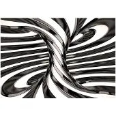 Artgeist Black And White Swirl fototapetti
