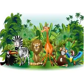 Kärkkäinen Artgeist Jungle Animals fototapetti