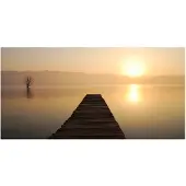Artgeist jetty, lake, sunset... fototapetti XXL