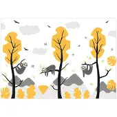 Kärkkäinen Artgeist Cute Sloths itseliimautuva fototapetti