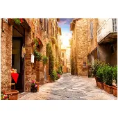 Kärkkäinen Artgeist Colourful Street In Tuscany fototapetti