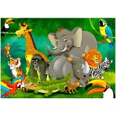 Kärkkäinen Artgeist Colourful Safari itseliimautuva fototapetti