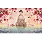 Artgeist Buddha and magnolia fototapetti