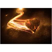 Kärkkäinen Artgeist Love Meteorite (Orange) itseliimautuva fototapetti