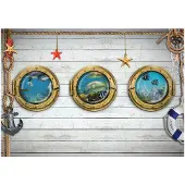 Kärkkäinen Artgeist Tree Portholes itseliimautuva fototapetti
