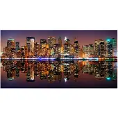 Artgeist Gold reflections - NYC fototapetti XXL