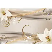 Kärkkäinen Artgeist Lilies And The Gold Spirals itseliimautuva fototapetti