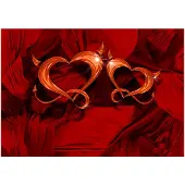 Artgeist Two Hearts fototapetti