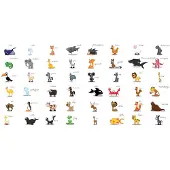 Artgeist Learning by playing (animals) fototapetti XXL