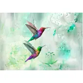 Kärkkäinen Artgeist Colourful Hummingbirds (Green) itseliimautuva fototapetti