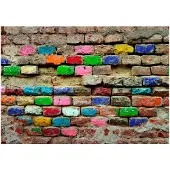 Kärkkäinen Artgeist Colourful Bricks itseliimautuva fototapetti