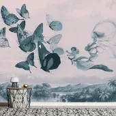 Artgeist Butterflies and Fairy itseliimautuva fototapetti