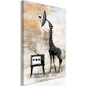 Artgeist Television Giraffe (1 Part) Vertical taulu