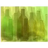Artgeist Vihreä pullot fototapetti