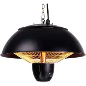 Fornorth Terassilämmitin Kattoon 1500w Etäohjaus, Musta