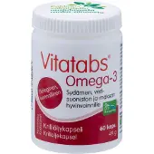 Vitatabs Omega-3 60 kaps. ravintolisä