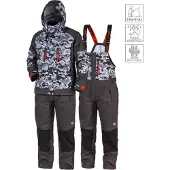 Norfin Pro Dry 3 camo/harmaa kalvopuku