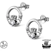Northern Viking Jewelry Claddagh korvakorut