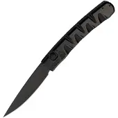 Piranha Knives Auto Virus Button Lock Black