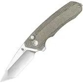 Kizer Cutlery Mad Tanto Button Lock Micarta