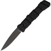 Piranha Knives Auto 21 Button Lock Black