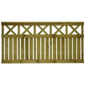 Tammiston Puu Tuhti 1800x990 mm hienosahattu aitaelementti