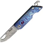 SRM Knives Damascus Slip Joint