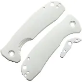 Honey Badger Knives Large Linerlock Handle White