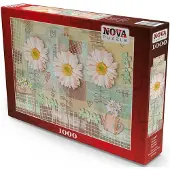 Nova Puzzle Pink Gerbera Flowers 1000p palapeli