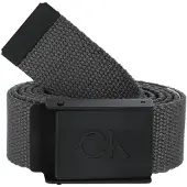 Calvin Klein Golf Ck Monogram Buckle Belt - Grey - ONE SIZE