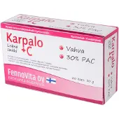 Fennovita Karpalo + C ja Sinkki 60 kaps. ravintolisä
