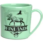Kärkkäinen Happy Traveler Discover Finland vihreä muki