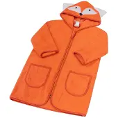 Duetbaby Oranssi kettu 104-116 cm frotee kylpytakki vetoketjulla