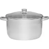 Maku Basic Kattila terästä lasikannella 10 L 28 cm
