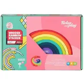 Kärkkäinen Wooden Rainbow Stacker pinottava sateenkaaripeli