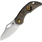 Olamic cutlery Busker Framelock Gold CF