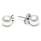 Kärkkäinen Gaurapearls 7mm helmikorvakorut