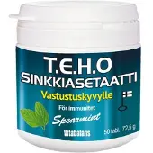 Vitabalans T.E.H.O sinkkiasetaatti spearmint 50 tabl ravintolisä