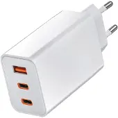 Le-On 2xUSB-C + 1xUSB-A 65 W GaN PD+QC laturi