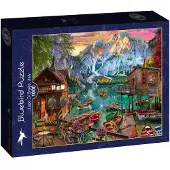Bluebird Puzzle Bluebird Lago Di Braies, Italy 1000p palapeli