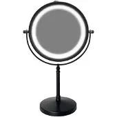 Uniq Tabletop Mirror with LED og 10X - Matte Black