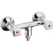 Ideal standard B&oslash;rma Standard togrebs brusearmatur med 3/4" bruserafgang op/ned eksklusiv forskruninger og rosetter