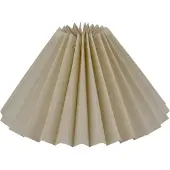 Alpe Design Pliseerattu lampunvarjostin kermaa pellava 15 cm