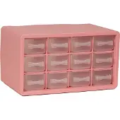 Raaco Säilytysarkku, jossa 12 lokeroa Dusty Rose
