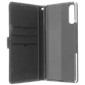 Insmat Exclusive Flip Case -lompakkokotelo, Sony Xperia 10 II, musta