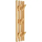 House Nordic Bergen Coat Rack, Bamboo, Natural, 14X60 Cm - 3.5X14XH60CM