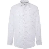 Pepe Jeans for man. PM308718 Meir shirt white (XL), Casual, Long sleeve, Organic Cotton, Sustainable