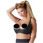 Cottelli Plus Size - kaaritukiliivit - musta - 95F