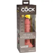 King Cock Elite - vibraattori 15 cm - realistinen - tumma