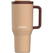 Kambukka Tumbler with Straw 950ml (Color: Almond Dream)